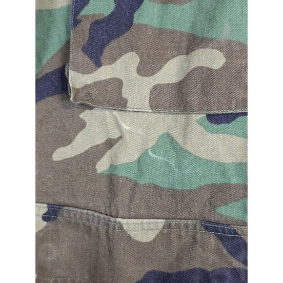US Army BDU Jacket Mens Small Short Woodland Camo Combat Coat Ripstop ERICKSON - Picture 3 of 16